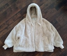 Macy Mccoy Australia Wool Coat With Hoodie Cream Size L