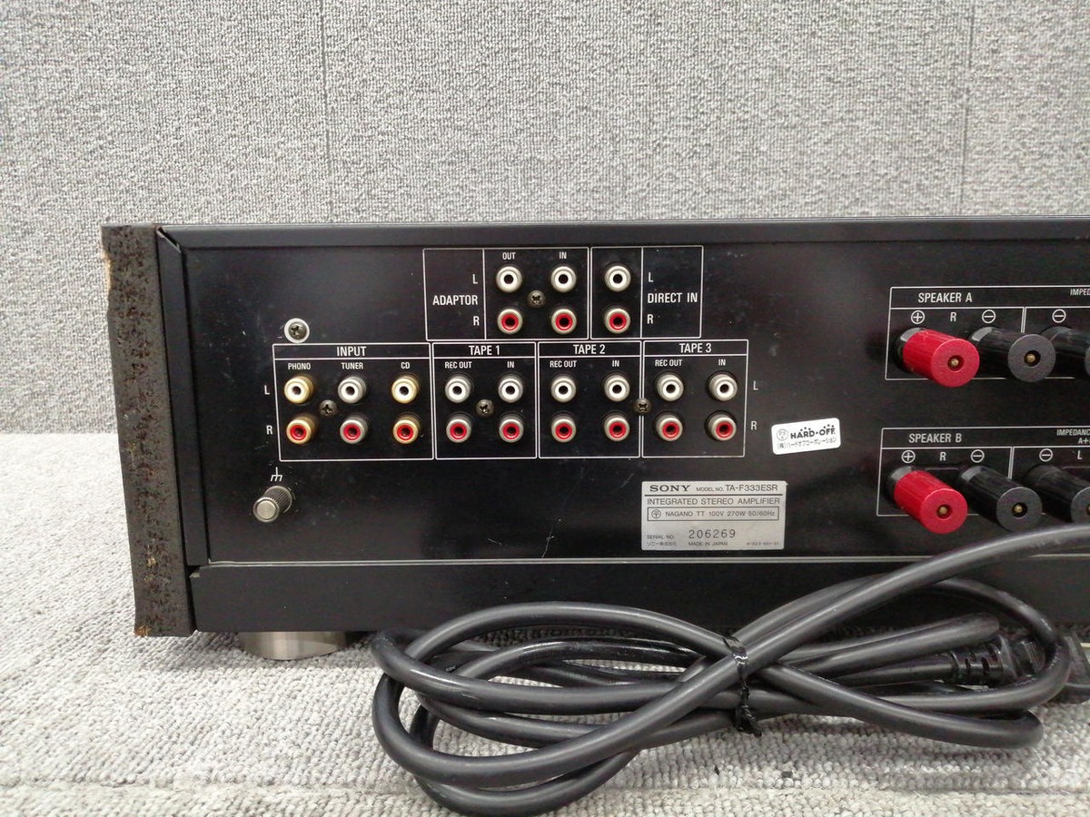 SONY アンプ TA-F333ESR ソニー TA-F333ESR プリメインアンプ 動作確認とメンテナンス