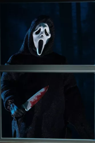 Figura de acción NECA Scream Ultimate Ghost Face 7” 1996 colección de películas de terror - Imagen 10 de 10