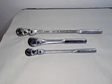 (3)XLNT USA Craftsman Ratchets 1/2" Dr.15" Flex/9.5"-3/8" Dr. 10 1/2" Flex-