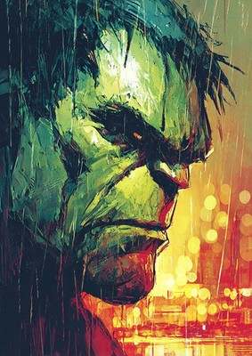 2024 HULK - TV -  1/1 ART SKETCH CARD ARTIST SIGNED - ONE OF A KIND