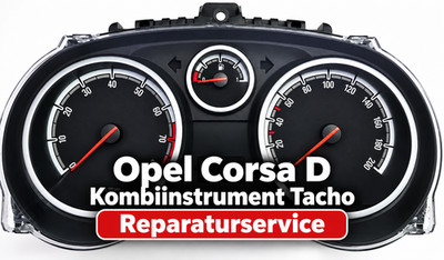 Reparatur für Opel Corsa D Tacho Zeigerausfall Analoganzeige Kombiinstrument