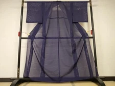 [Import duties included] Heiwaya Kimono Summer Solid Color Rug Grass Crest Black