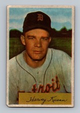 1954 Bowman #23 Harvey Kuenn Rookie LOW GRADE (stain) Vintage Baseball Card. rookie card picture