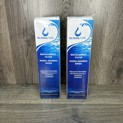Lot of 2 GlacialPure Replacement Filters GP005 - Sealed