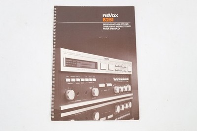 Revox B-251  - Bedienungsanleitung / Operationg Instructions / ModeD'emploi
