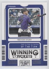 2021 Panini Contenders Winning Tickets Trevor Story #WT-TS 0qi3