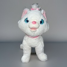 Disney Store Marie The Aristocats Plush 12" White Cat Pink Stuffed Animal Toy