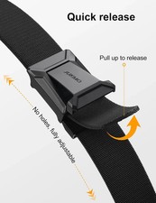 JUKMO Stretch Tactical Belt for Men, Military Work Rigger Hiking 1.5" Elastic Ny