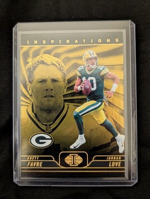 2024 Panini Illusions Football Brett Favre/Jordan Love Gold /10