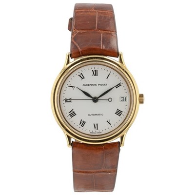 Audemars Piguet White Dial Steel 18k Rose Gold 33mm Automatic Watch 14406OR