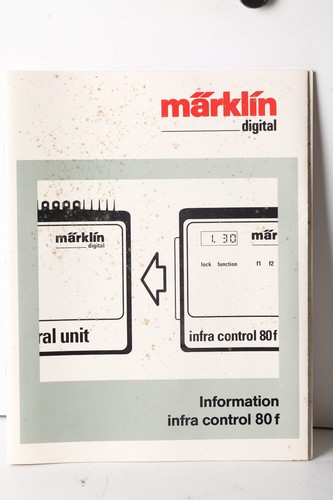 Märklin H0 Manual para infra control 80 f (355815) | Condition: Gut