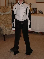 Roughout Cow Hide Chaps, Horse or Motorcycle Riding Western Fringed Womens Small