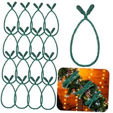 Zhengmy Pcs 20 Inches Christmas Garland Ties Christmas Decorative Green 16