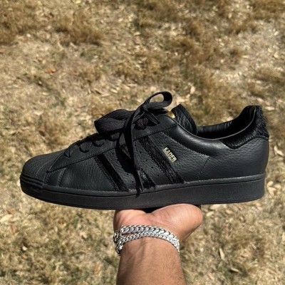 Size 13 - Kader Sylla x adidas Superstar ADV Monochrome Black | eBay