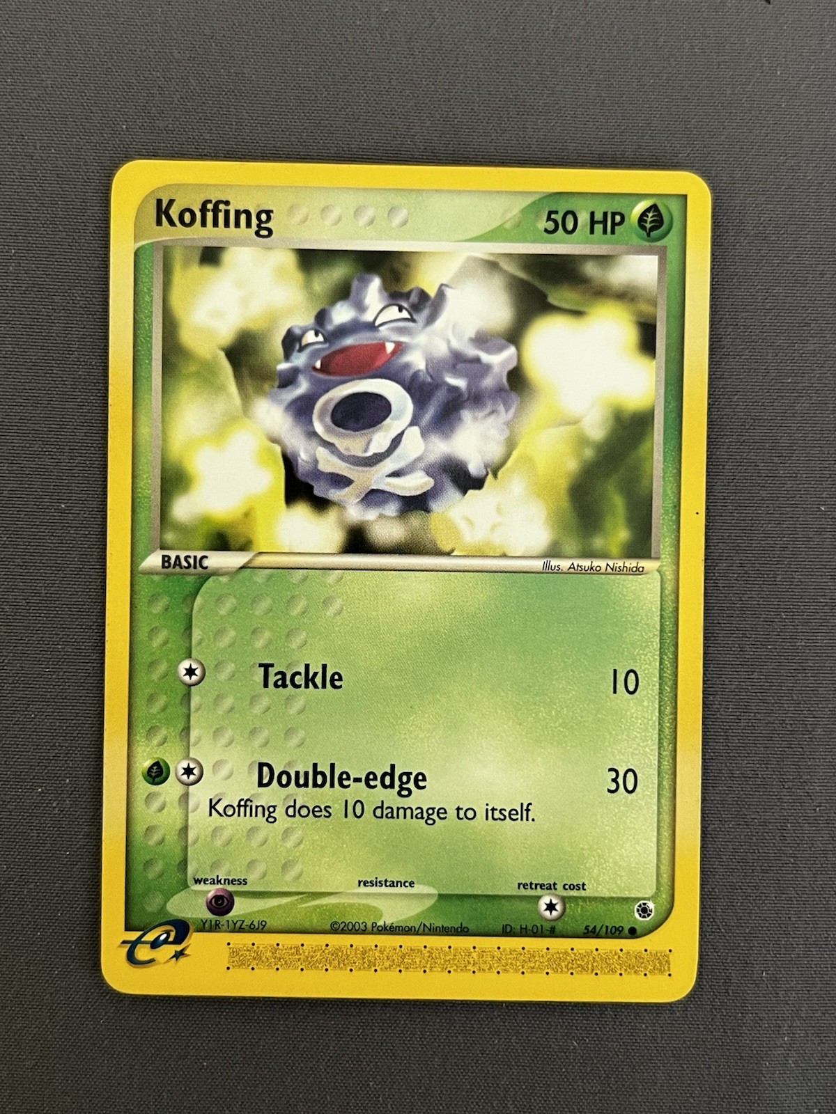 Koffing 54/109 2003 EX Ruby & Sapphire Pokemon Card E-Series Common