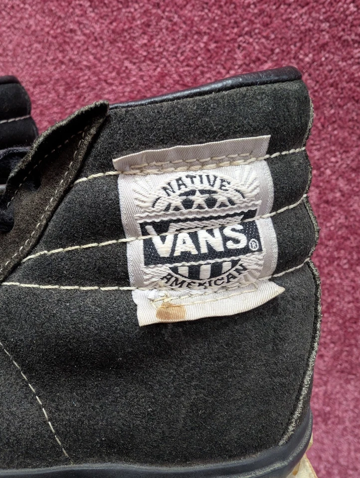 Zapatos de Skate Vans Nativos Americanos de Colección Años 80 Nuevos en Caja Talla 5 Foto 4 de 4