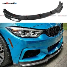 For BMW F32 F33 F36 4 Series M Sport 14-20 V Style Carbon Fiber Front Bumper Lip