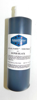 AMERICOLOR Soft Paste Food Color, 13.5-Ounce, Super Black, #AM401, EXPIRES 11/30