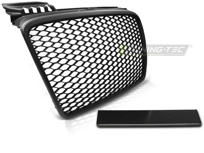 Calandre Sport noire mat Audi A4 B7 04-08 : Rénovez votre face avant avec style et robustesse