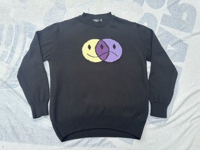 WESC Leon Funny N Sad Crew Neck Sweater Men/Women Large/X-Large
