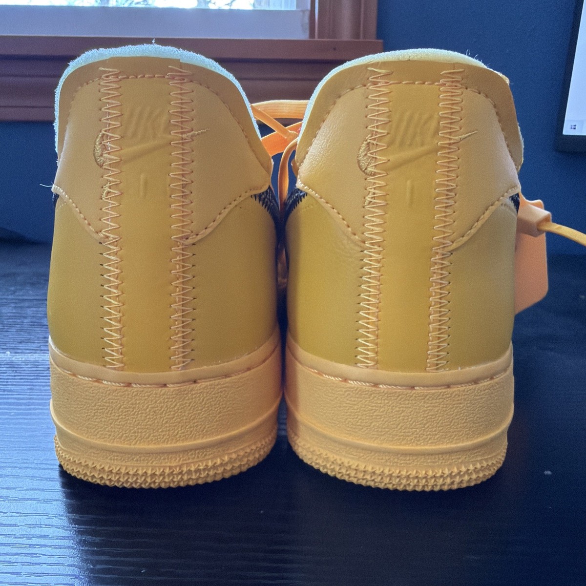 Nike Air Force One 1 Low Off White ICA University Gold Sz 11.5 OG