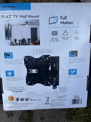 OmniMount Full Motion TV Wall Mount 19-42'' VESA 100x100-400x400 60 lbs