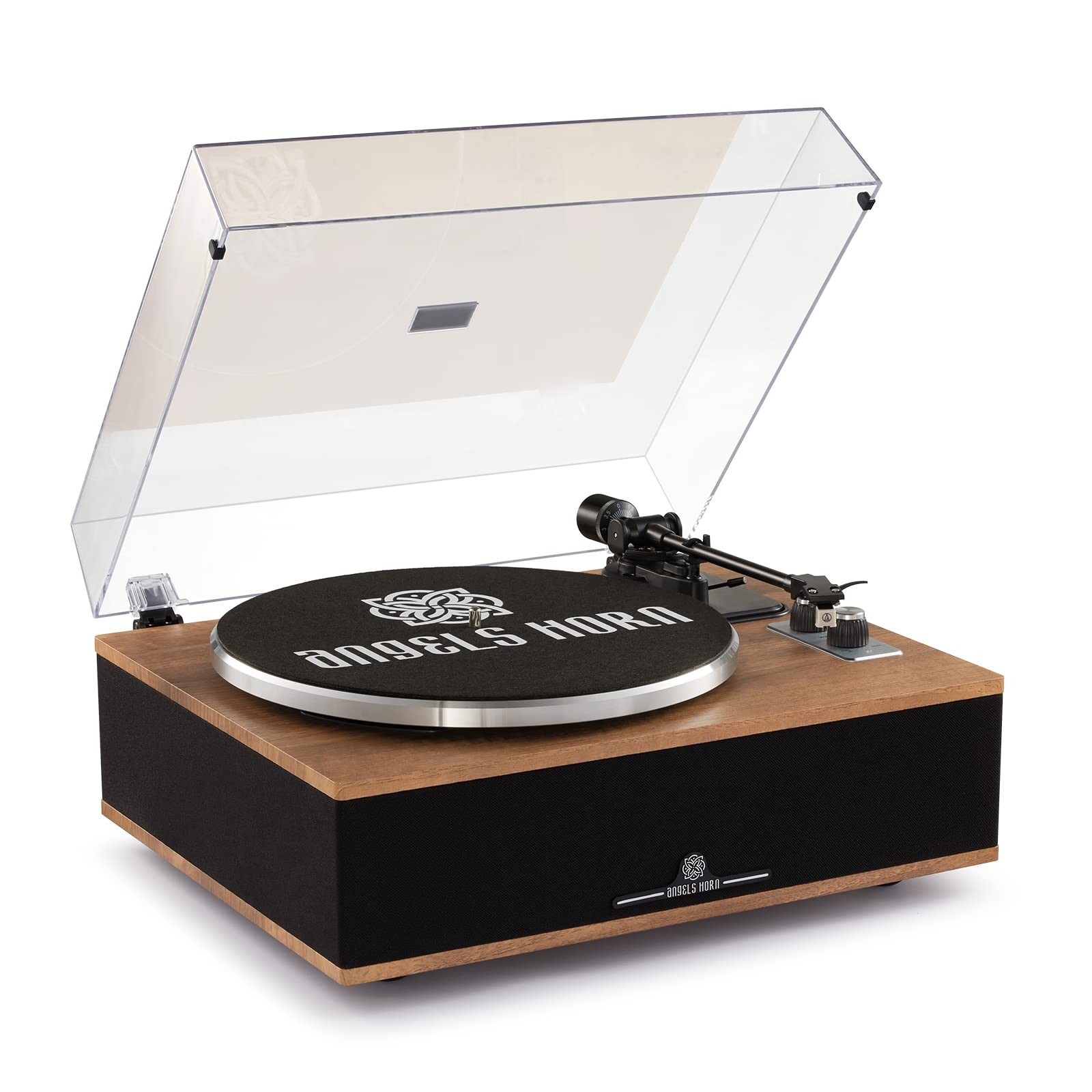 Bluetooth Vinyl Record Player with Built-in Speakers and Phono Preamp-image