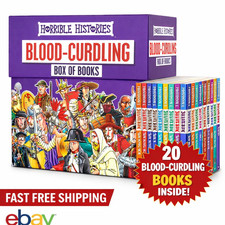 Horrible Histories Blood-Curdling 20 Book Collection Books Box Kids Reading