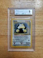 Pokemon BGS 9 MINT 1999 Snorlax "Relaxo" German Jungle Holo Rare Card