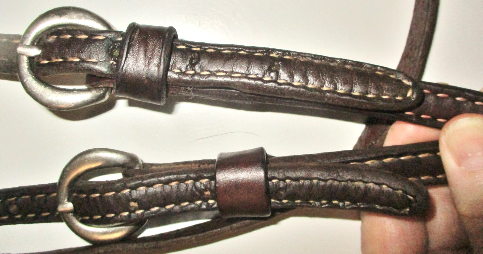 Western Cowboy TACK LOT -2 Shaped Ear bridles -PLUS Steel Cable noseband tiedown