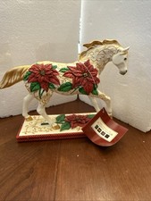 Trail of Painted Ponies Poinsettia Pony NIB W Storytag. Retired. 1E Christmas