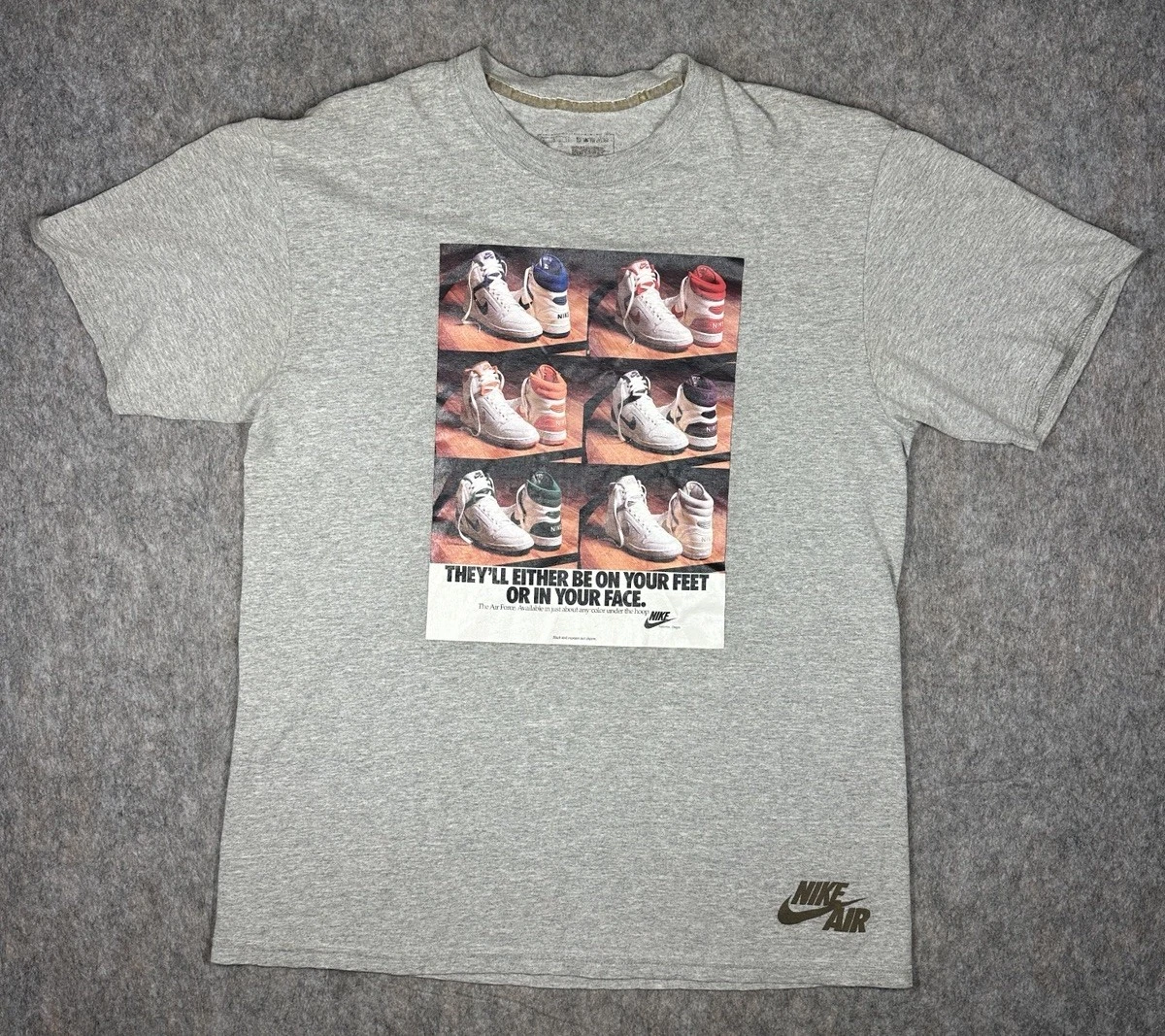Lot De 2 T-shirts Vintage U.S. Air Force – Gris – Homme – Taille M