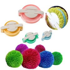 Wool Ball Maker 4 Sizes Knitted Tools Yarn Pompon Plush Set Fluff Weaver Pompoms