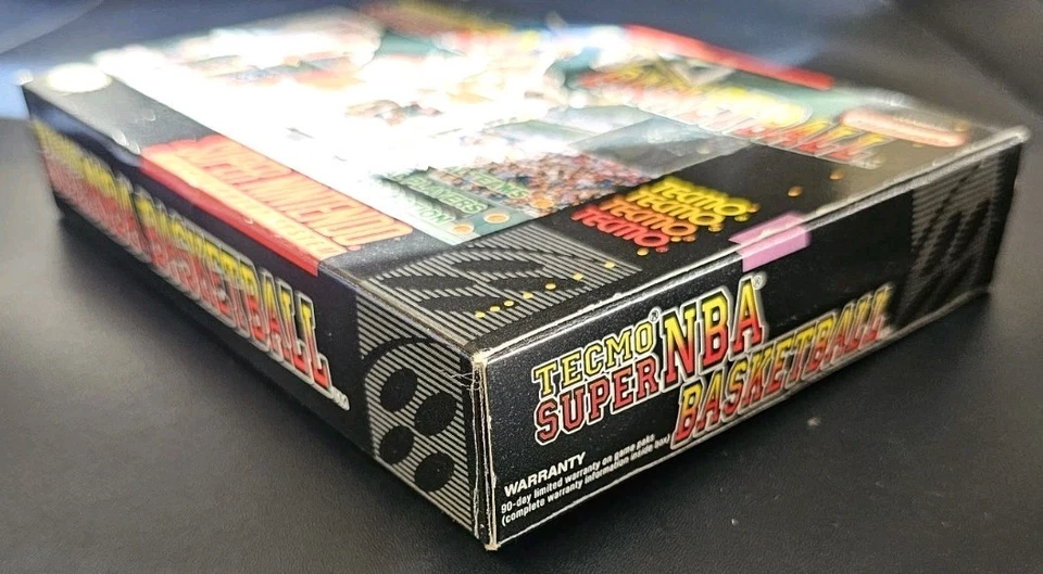 SNES SUPER NINTENDO TECMO SUPER NBA BASKETBALL USA NTSC CIB - Image 3 of 4
