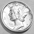 1941 P MERCURY DIME SUPERB GEM BU +  No Reserve  *J2118