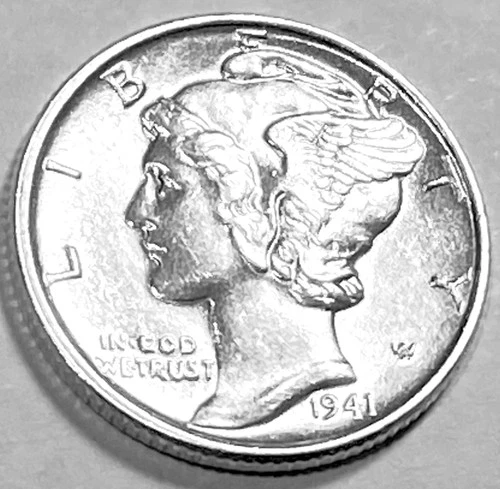 1941 P MERCURY DIME SUPERB GEM BU +  No Reserve  *J2118