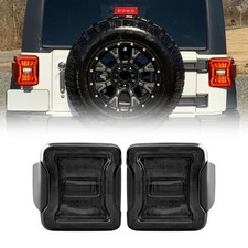 For 07-18 Jeep Wrangler Jk Jku Led Tail Lights Wbrake Reverse Turn Signal Lamps