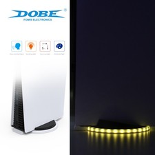 RGB LED Vertical Cooling Stand Compatible with PS5 Console Non-slip Stable Base