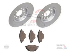 Rear 2 Brake Discs and Pads Set For Peugeot 5008 1.2 1.5 1.6 2017-2024 - OE