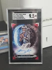 2024 Topps Cosmic Chrome Bryce Young #13 Red Flare Refractor 3/5 ON CARD