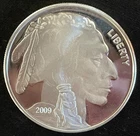 New Listing2009 Indian Head - Buffalo 1 Troy Oz .999 Fine Silver Proof Satin Round 🔥