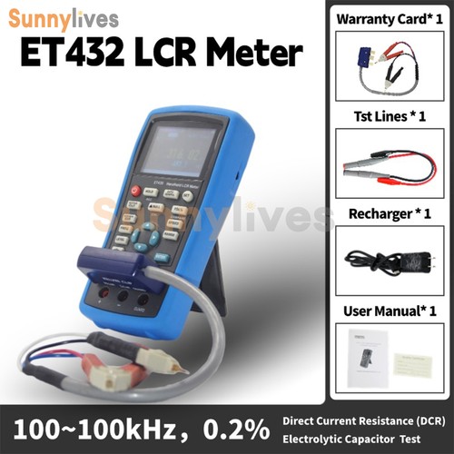 ET432 LCR Bridge Digital LCD Capacitance Inductance Resistance Meter Tester - Picture 27 of 28