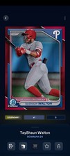 Topps Bunt Bowman '24 TayShaun Walton Red Prospect 5cc Legendary DIGITAL