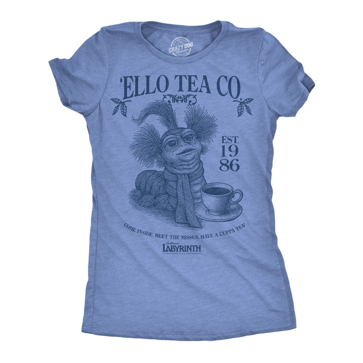 Womens Ello Tea Company Funny T Shirts Jim Henson