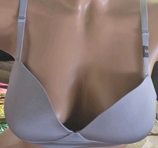 Victorias Secret Vintage NWT XS Nwt bralette Smooth Padded Pushup grey Soft