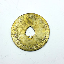 c1920s Famous ACE CATHOUSE Blacks Only Brothel Token Nashville Tenn Coin a138