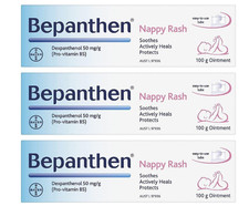 Image of Bepanthen Nappy Rash Ointment - 100g - Pack of 3