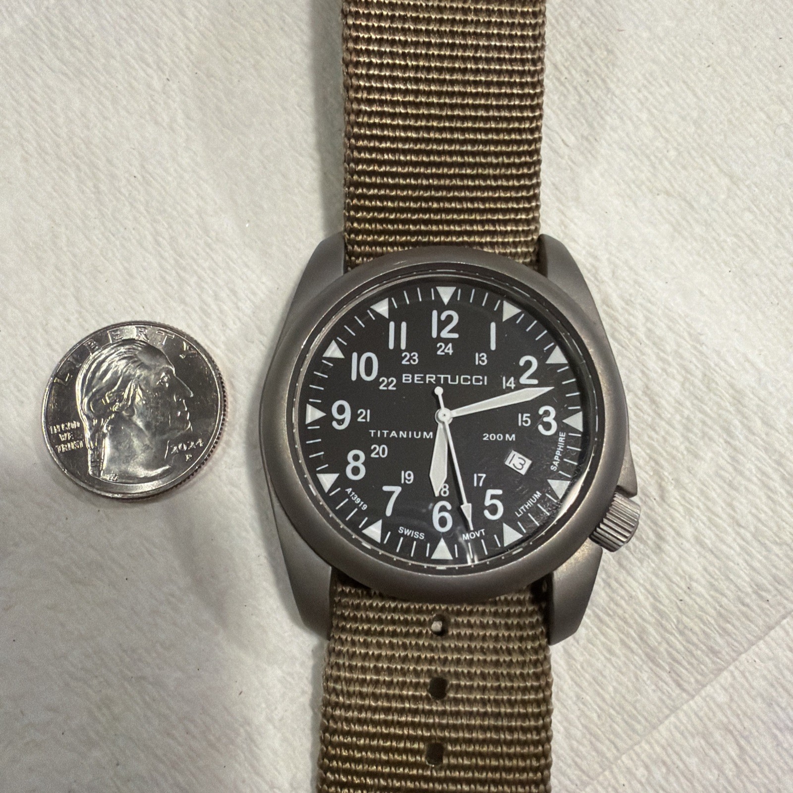 Bertucci Super Yankee Solid Titanium watch A-4T D… - image 8