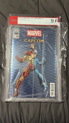 PSA 9.6 - Kith x Marvel vs. Capcom #1 Iron Man vs. Mega Man Blue Variant Cover